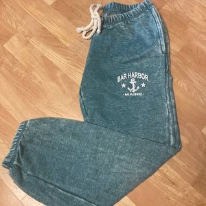 light washed blue bar harbor maine sweatpants